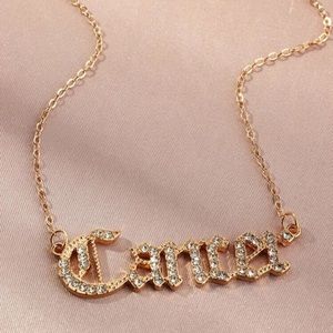 ♋️ Cancer Cursive Zodiac Necklace ♋️